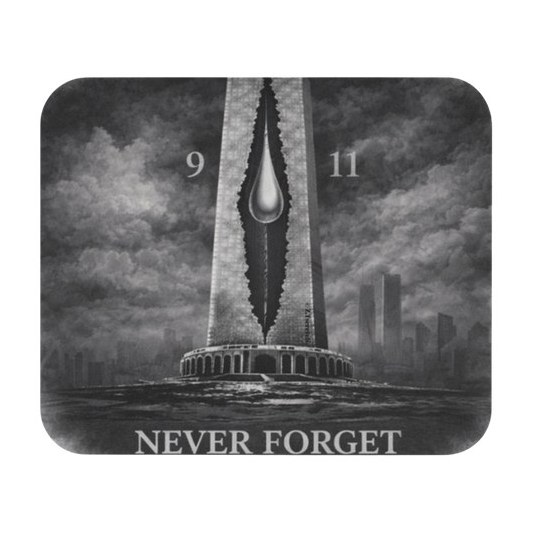 Black and white mouse pad