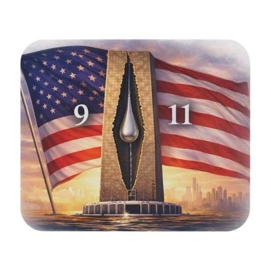 Flag mouse pad