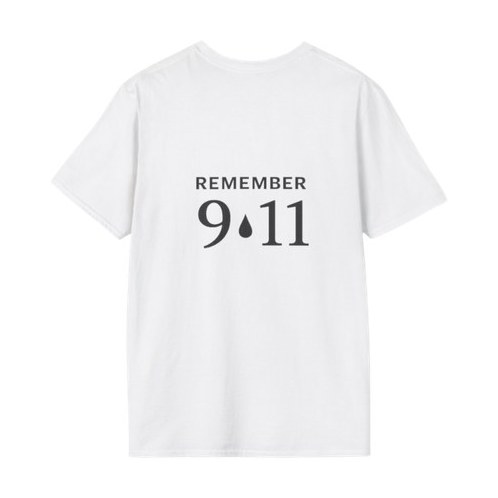 White tee, Remember 9-11